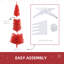 Arbre de Noël artificiel, arbre de Noël mince avec 499 extrémités de branches réalistes et support en plastique-103718654