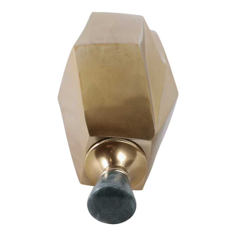 Handmade Metal Decorative Bottle, 13" H x 6" W x 5" D