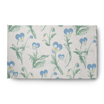 Chenille Floral Indoor / Outdoor Rug