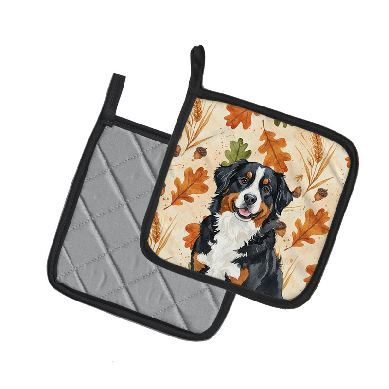 Paire de supports à casseroles Bernese Mountain Dog Heirloom Fall