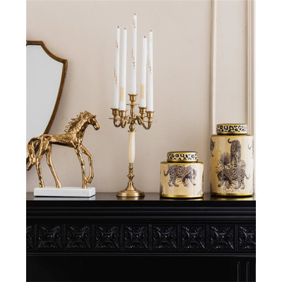 14.57'' H Metal Tabletop Candlestick
