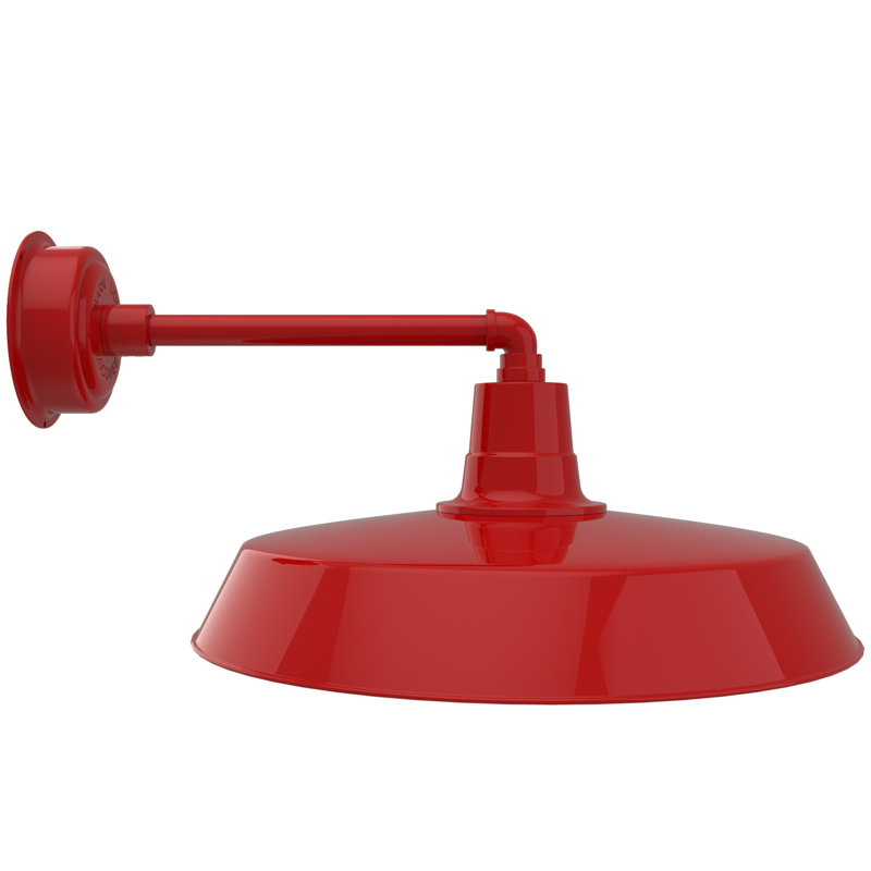 Haleigh LED Wall Light, 11" H x 22" W x 28" D, Cherry Red