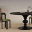 Table et chaises élégantes pour les réunions de famille
