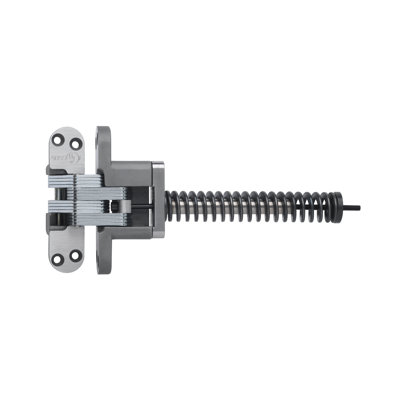 4.6'' H x 9.01'' W E-Coat Invisible/Concealed Single Door Hinge