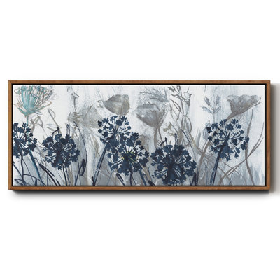 Indigo Field- Framed Canvas
