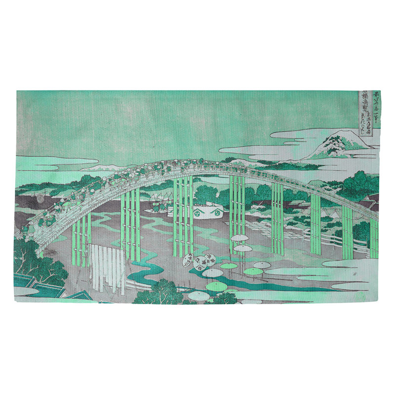 Paillasson d’intérieur en chevalet de style japonais, Rectangulaire 7 pi 2 po x 5 pi 4,5 po