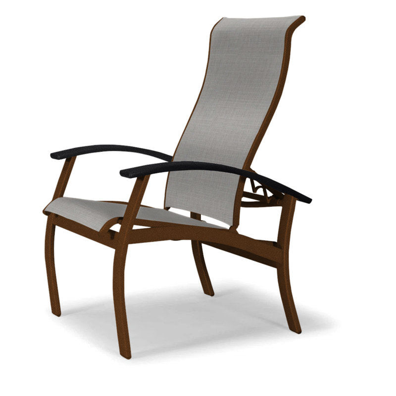 Chaise de patio Askar, Noir, Alliage Sunbrella®, Kona texturé