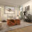 Metal Slim Stacked Chain 5 Layer Room Wall Mirror with Tear Drop Pattern and Foil Detailing-205308500