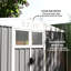 Outsunny 8 x 4 ft Metal Garden Shed Waterproof Galvanised Steel-275136290
