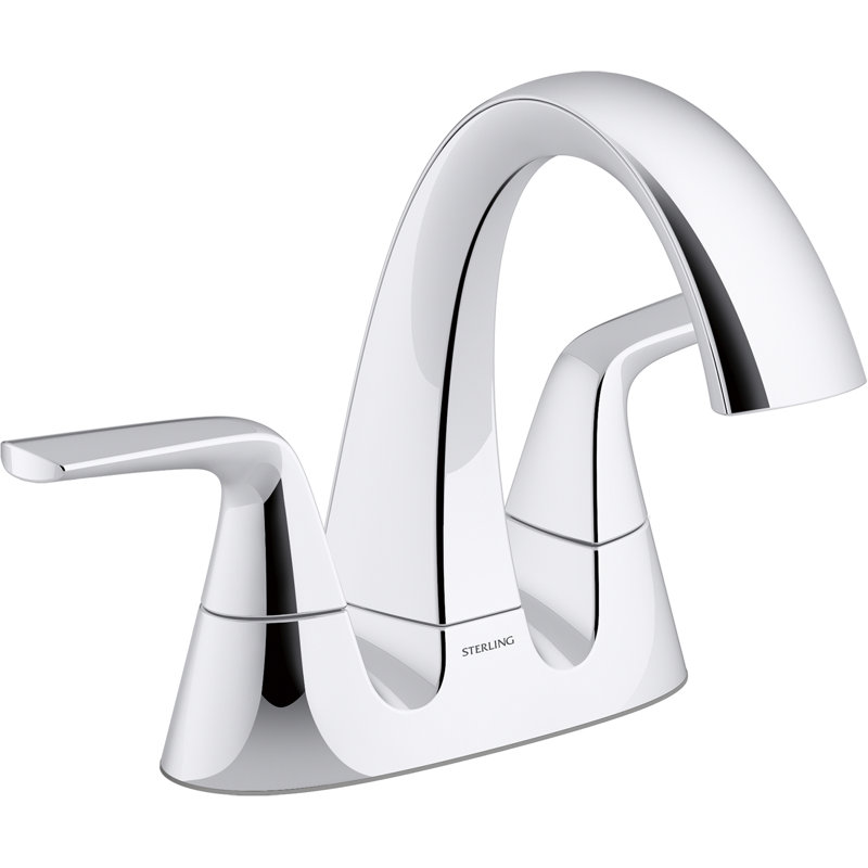 Medley Centerset Bathroom Sink Faucet, Polished Chrome