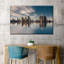 «Detroit Skyline Reflection» sur impression sur toile-1877560204