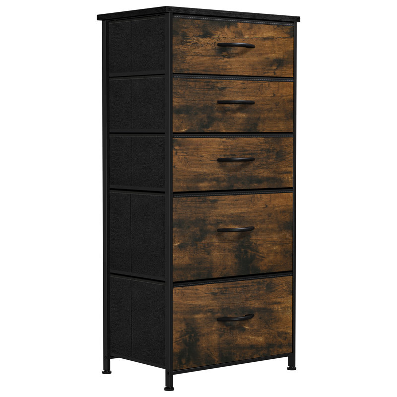 Altouise 45cm W 5 - Drawer Chest of Drawers