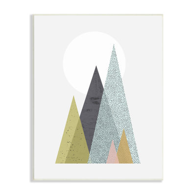 Conception géométrique minimaliste de montagne d'arbre par Urban Epiphany - impression