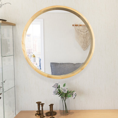 Miroir rond trempé pour salle de bain