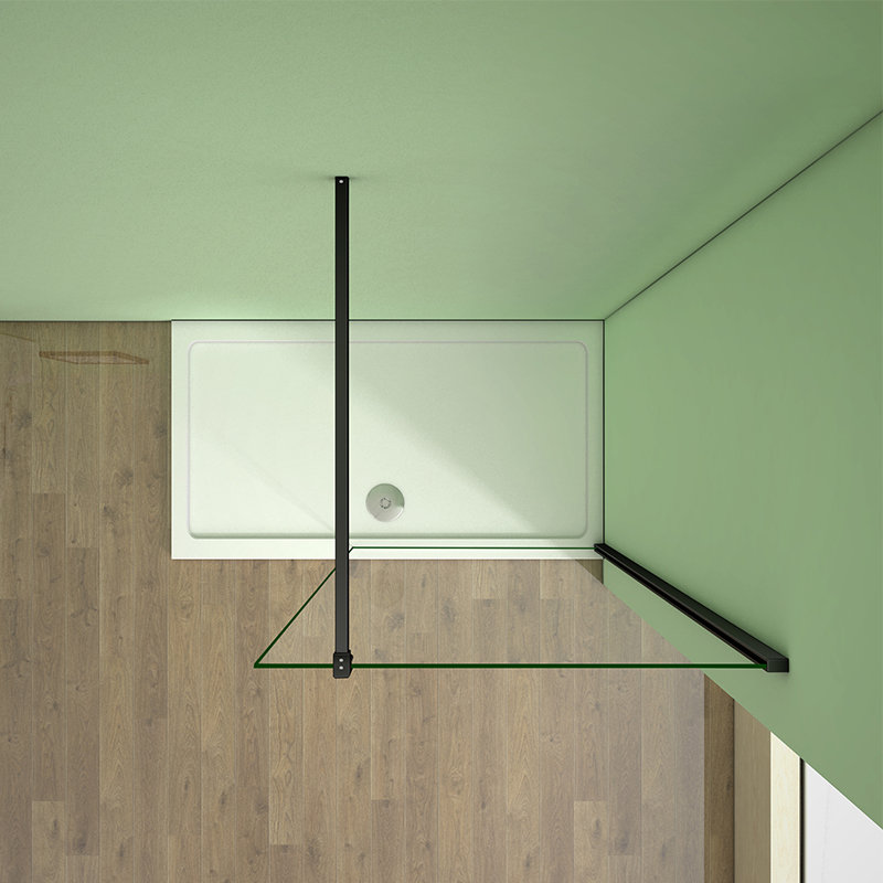 Beatriz 1950mm H Walk In Glass Screens with Glass, 1000mm