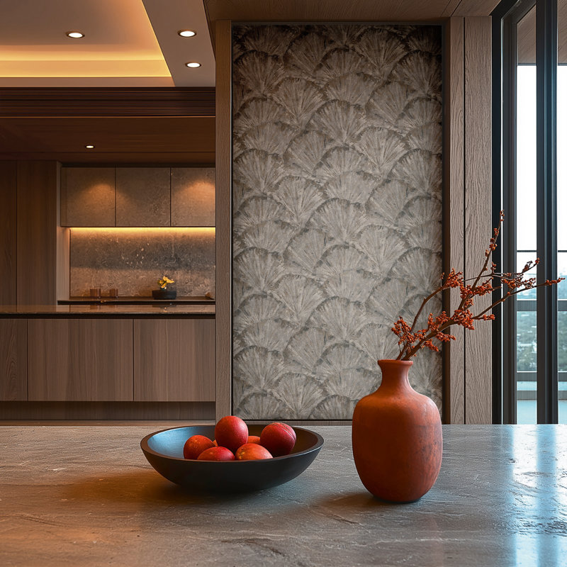 Galerie Horizon Wide Fan Wallpaper, Grey