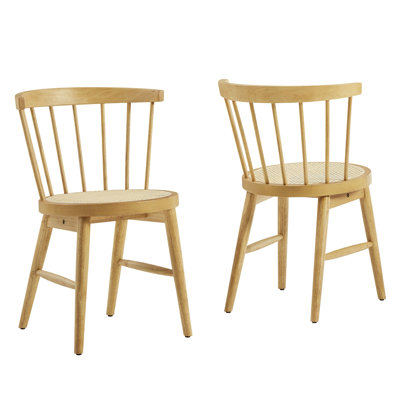 Lykke Curved Spindle Back Dining Chairs Set Of 2