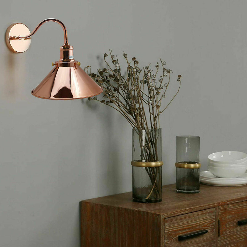 Mcniel Armed Sconce, Rose Gold