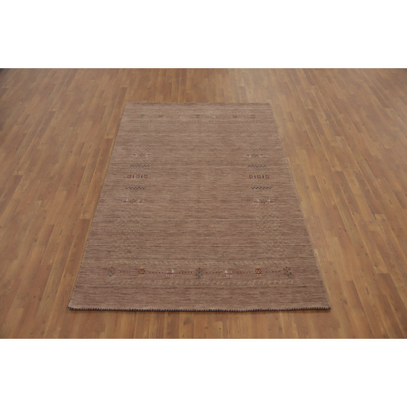 Tapis oriental en laine fait à la main de style Gabbeh 5 x 8