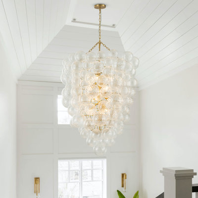 Kieara 12 - Light Dimmable Tiered Chandelier