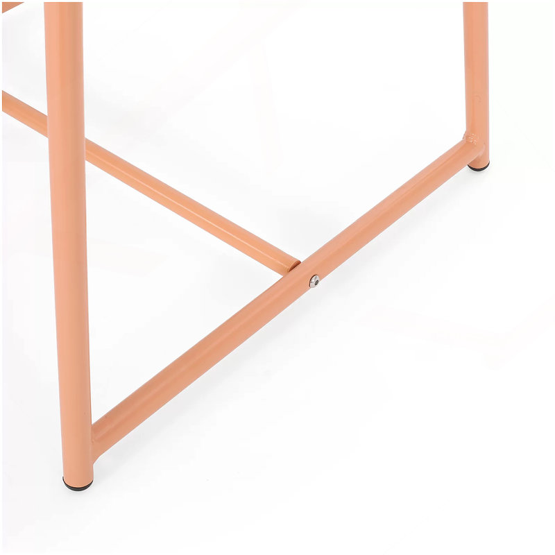 TABLE D'APPOINT H 15,5 po ELBA, 16.25" H x 19.5" W x 18" D, Orange