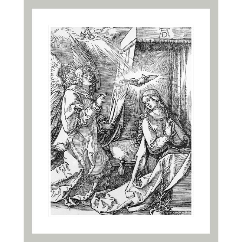 L'annonce de la série «Petite passion» par Albrecht Dürer, impression giclée encadrée, H 29,22 po x l 23,5 po