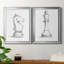Chess Room Study I - Ensemble de 2 reproductions d'art sur toile-947961067-947961071
