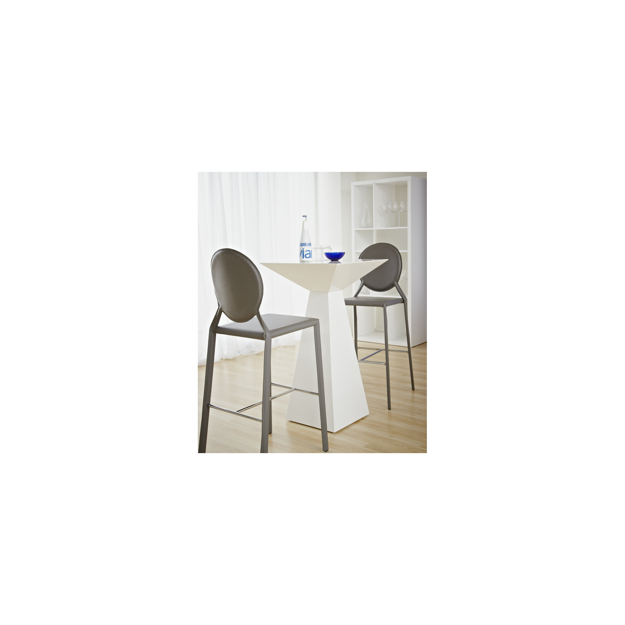 Symbol Square Pedestal Dining Table , White