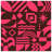 Pink Geometric Shapes Quilted Thin Bedspread-132254859