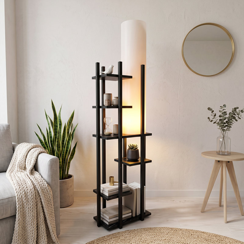 Lampe sur pied à abat-jour tambour Verve