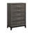 Vineisha 5 - Piece Bedroom Set in Gray Oak and Black-475593978