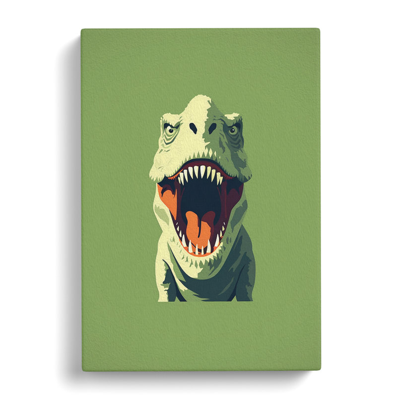 Tyrannosaurus Rex Minimalism - Print, 60cm H x 40cm W x 3cm D