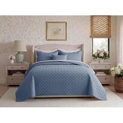 Couverture matelassée - Motif tissé texturé, couvre-lit léger Airy, 85 g / m²
