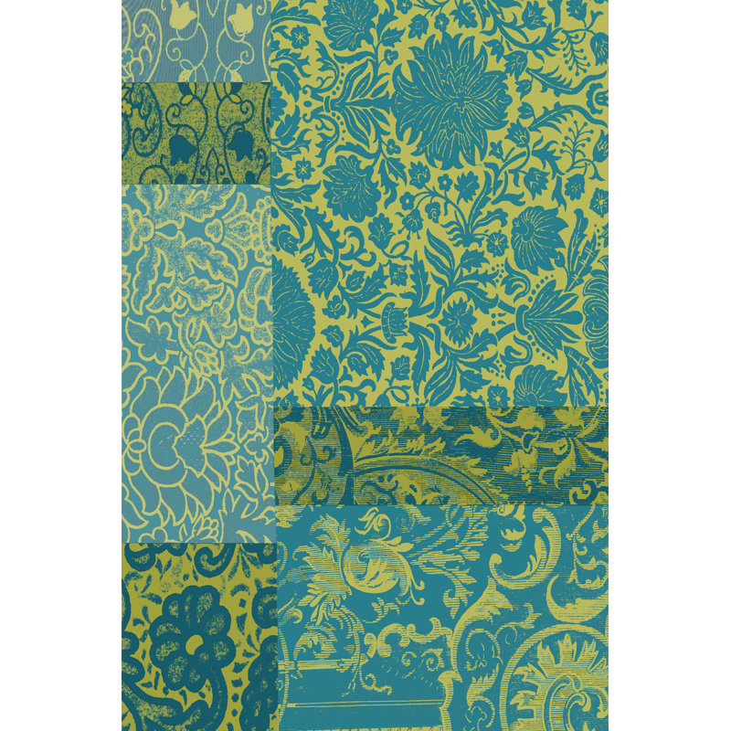 Pattern Mix I - Wrapped Canvas Painting, 46cm H x 30cm W