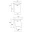 Ensemble de 2 tables gigognes rondes en bois de manguier brun foncé Yency