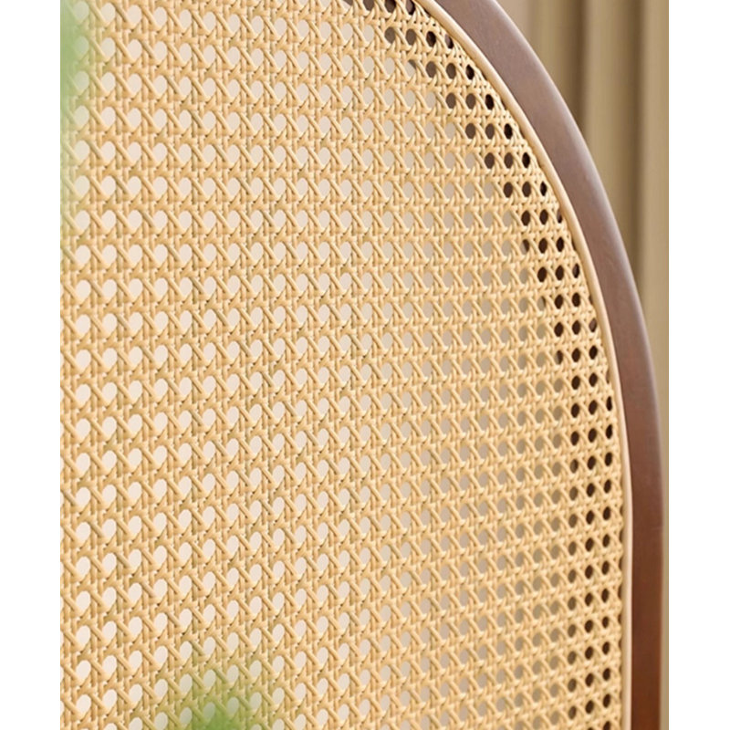 3 Panels Nut-brown Solid Wood Single Panel Room Divider