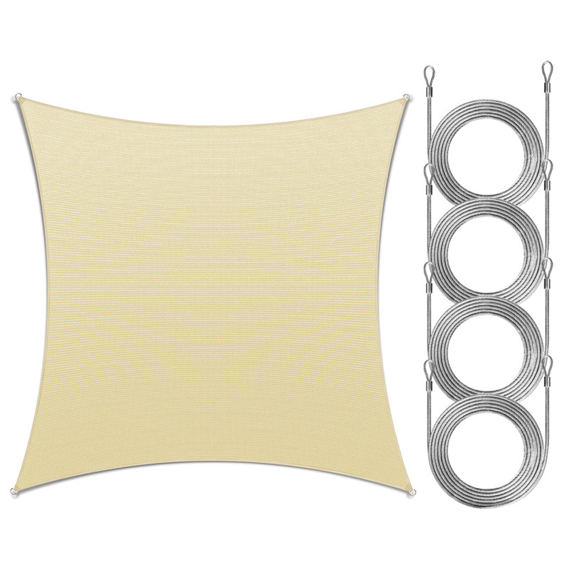 Voile d'ombrage rectangulaire Royal Shade, Beige, Bordure de jardin x 10 pi,