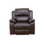 Fauteuil inclinable manuel moderne en similicuir de 38,5 po de largeur