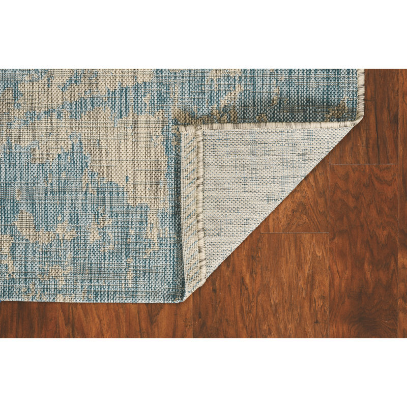 Adilynn Abstract Indoor / Outdoor Rug, Rectangle 2' x 3'