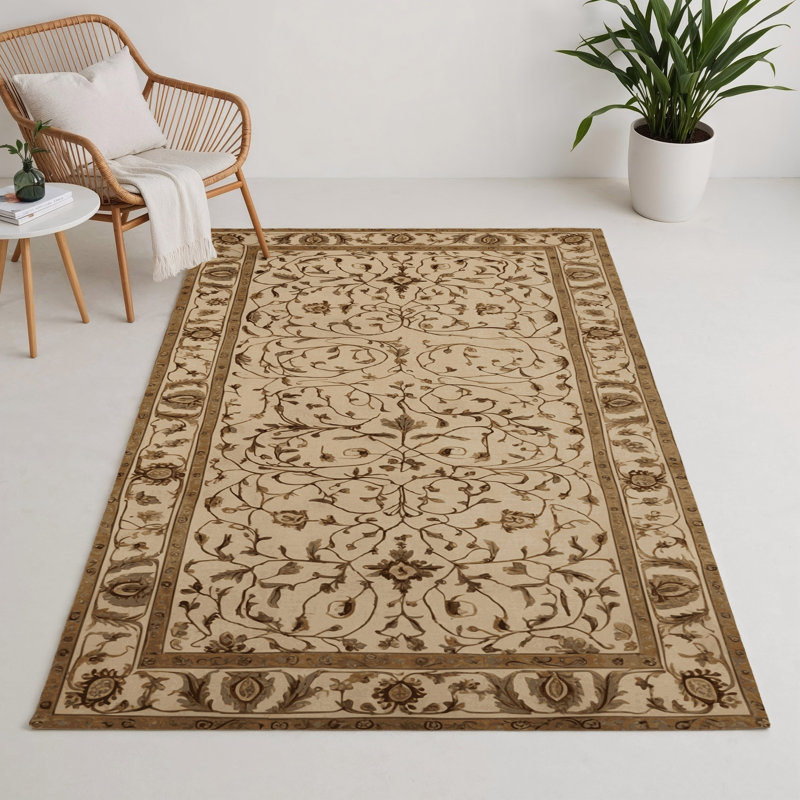 Tapis d'intérieur et d'extérieur brun Persian, Rectangulaire 3 pi x 5 pi