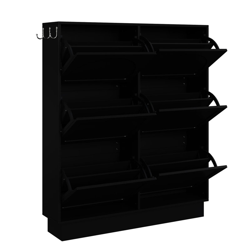 Rangement pour chaussures Hall Tree, Noir
