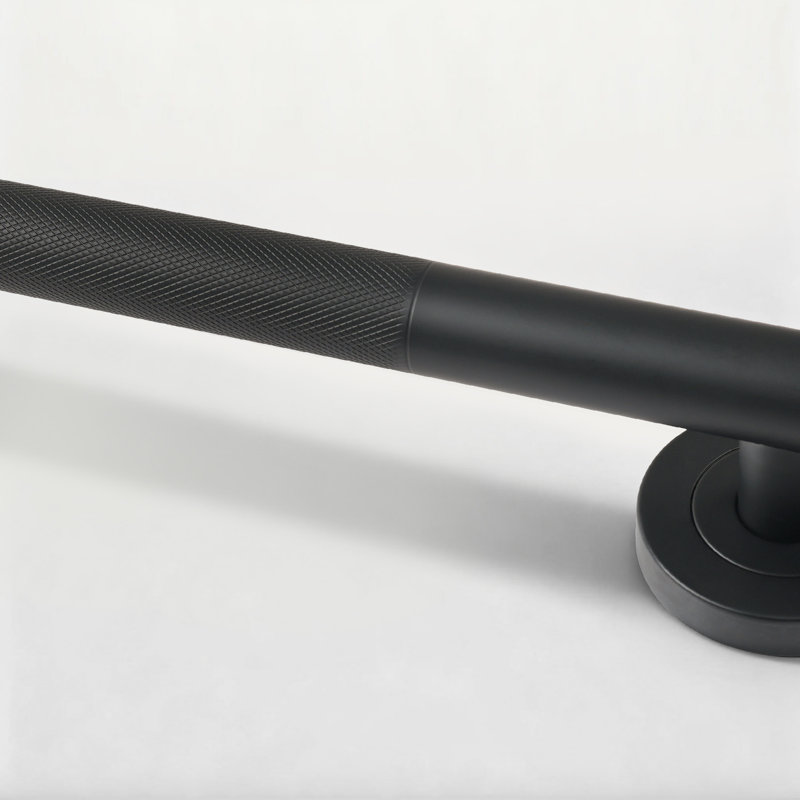 Barre d'appui 24 po, L 24 po, Noir mat