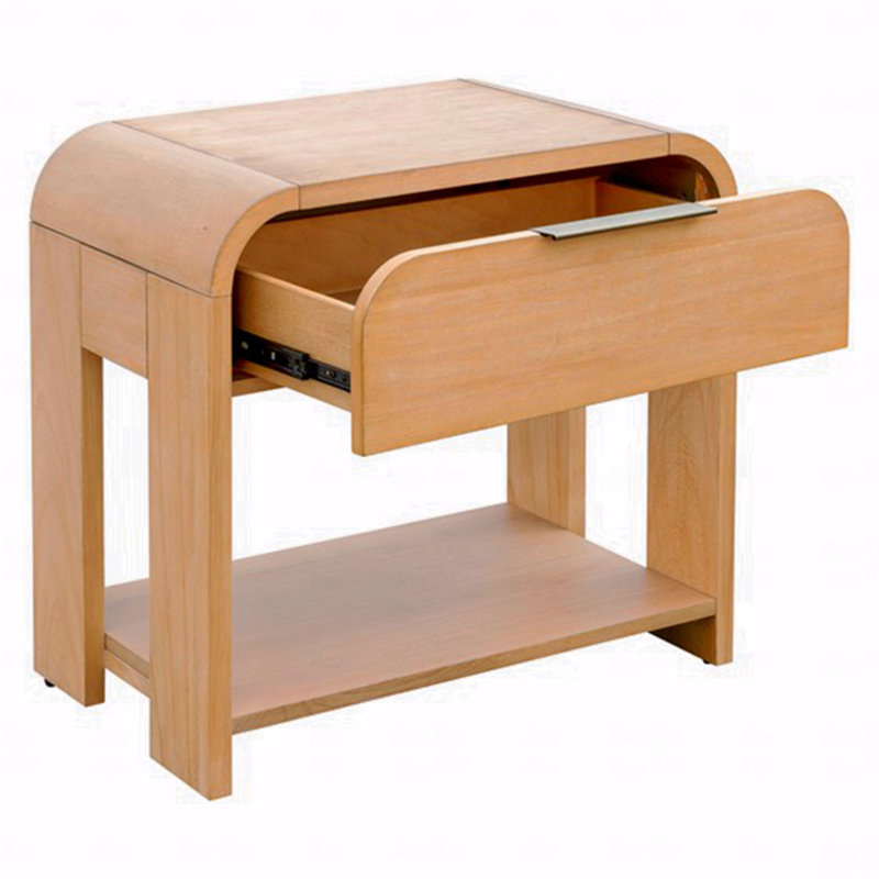 Table de chevet moderne à un tiroir et cascade pour chambre à coucher
