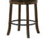 Tabouret de bar pivotant en bois massif de 19,5 po de largeur Hesser, ensemble de 2-1164077197-1164077198