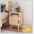 22.83'' H Rattan Nightstand With Door, Open Shelf, And Solid Wood Legs For Small Spaces, Elegant And Functional