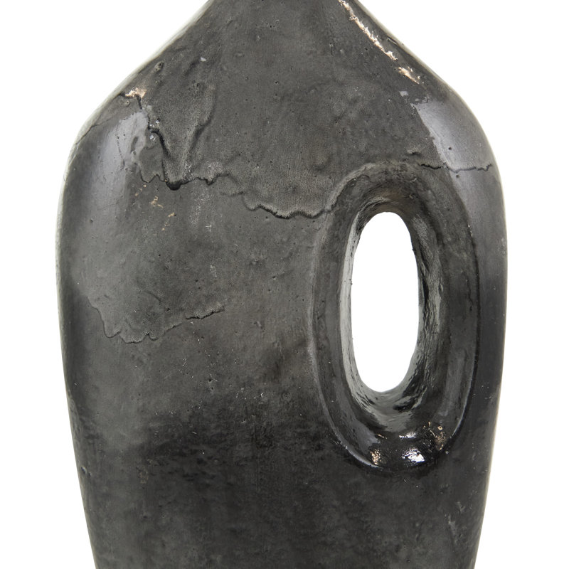 Kimona Earthenware Table Vase, 13.8" H x 7.45" W x 3.55" D
