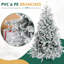 Arbre de Noël artificiel enneigé 7 pi