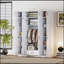 Élégante armoire à 4 portes avec tiroir et armoire pour l'organisation de la chambre à coucher