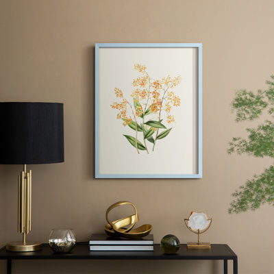 Impression florale vintage encadrée LXII - bois massif