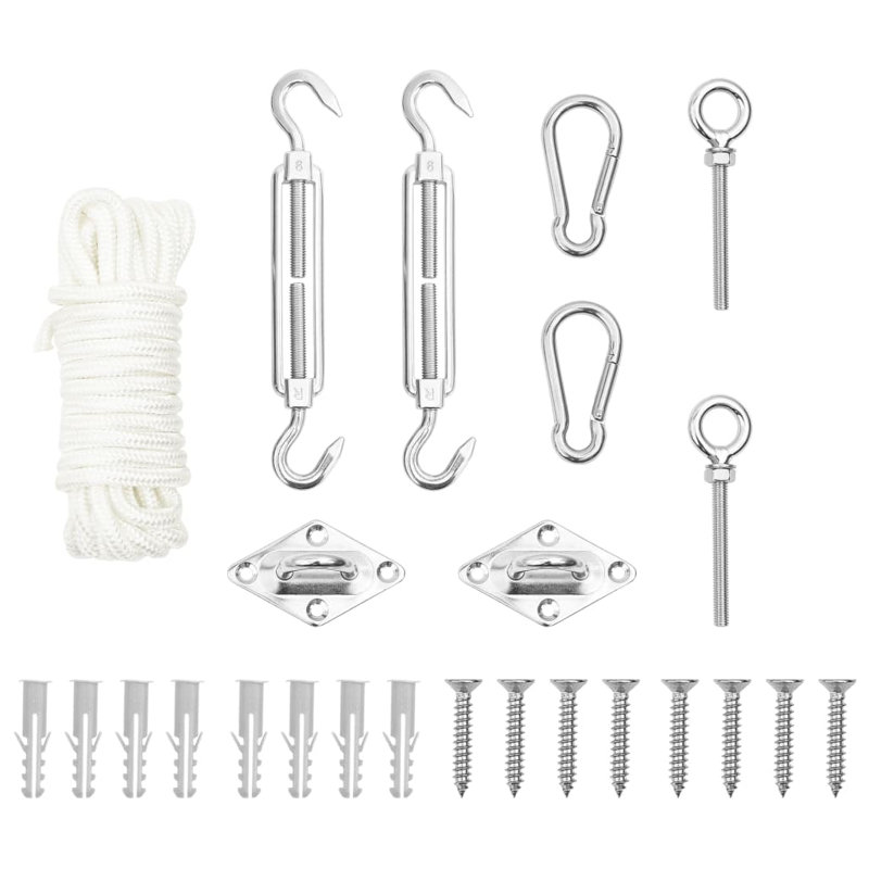 VidaXL Silver Stainless Steel Hardware